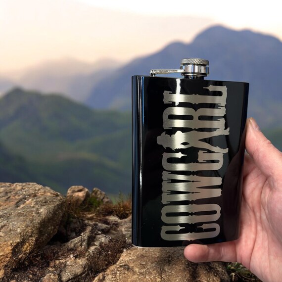 8oz BLACK I Love Cowgirls Flask 8oz BLACK I Love Cowgirls Flask