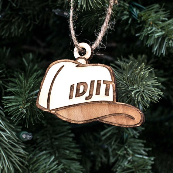 Ornament - Idjit - Raw Wood 3x3in Ornament - Idjit - Raw Wood 3x3in