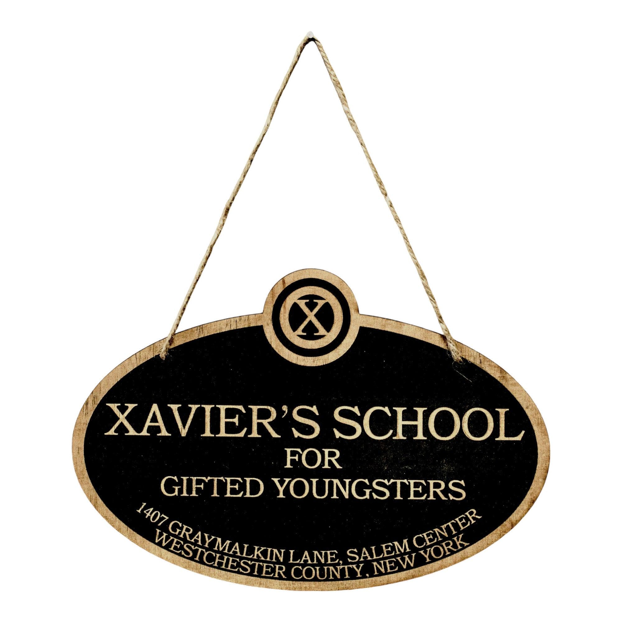 Xavier's PERSONALIZED School for Gifted Youngsters - Black Door Sign 6x9inches Xavier's PERSONALIZED School for Gifted Youngsters - Black Door Sign 6x9inches
