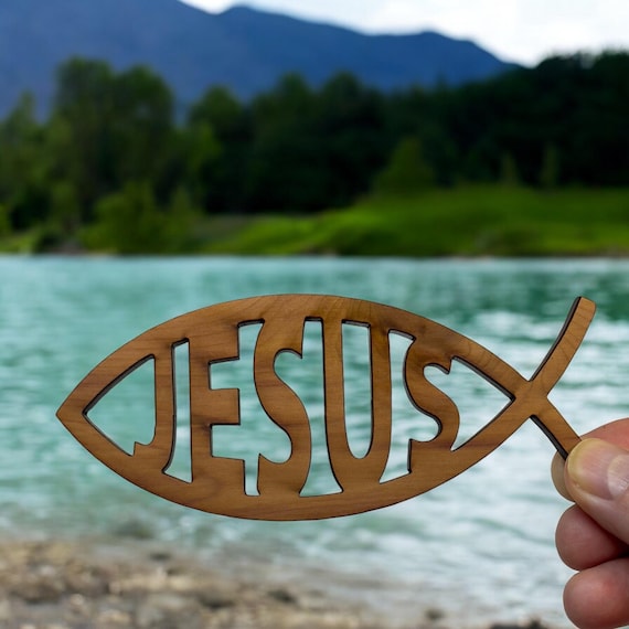 Jesus Fish - Cedar Ornament Jesus Fish - Cedar Ornament