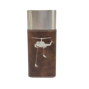 Cigar Case with Cutter - Helicopter Lineman Leather Cigar Case with Cutter - Helicopter Lineman Leather