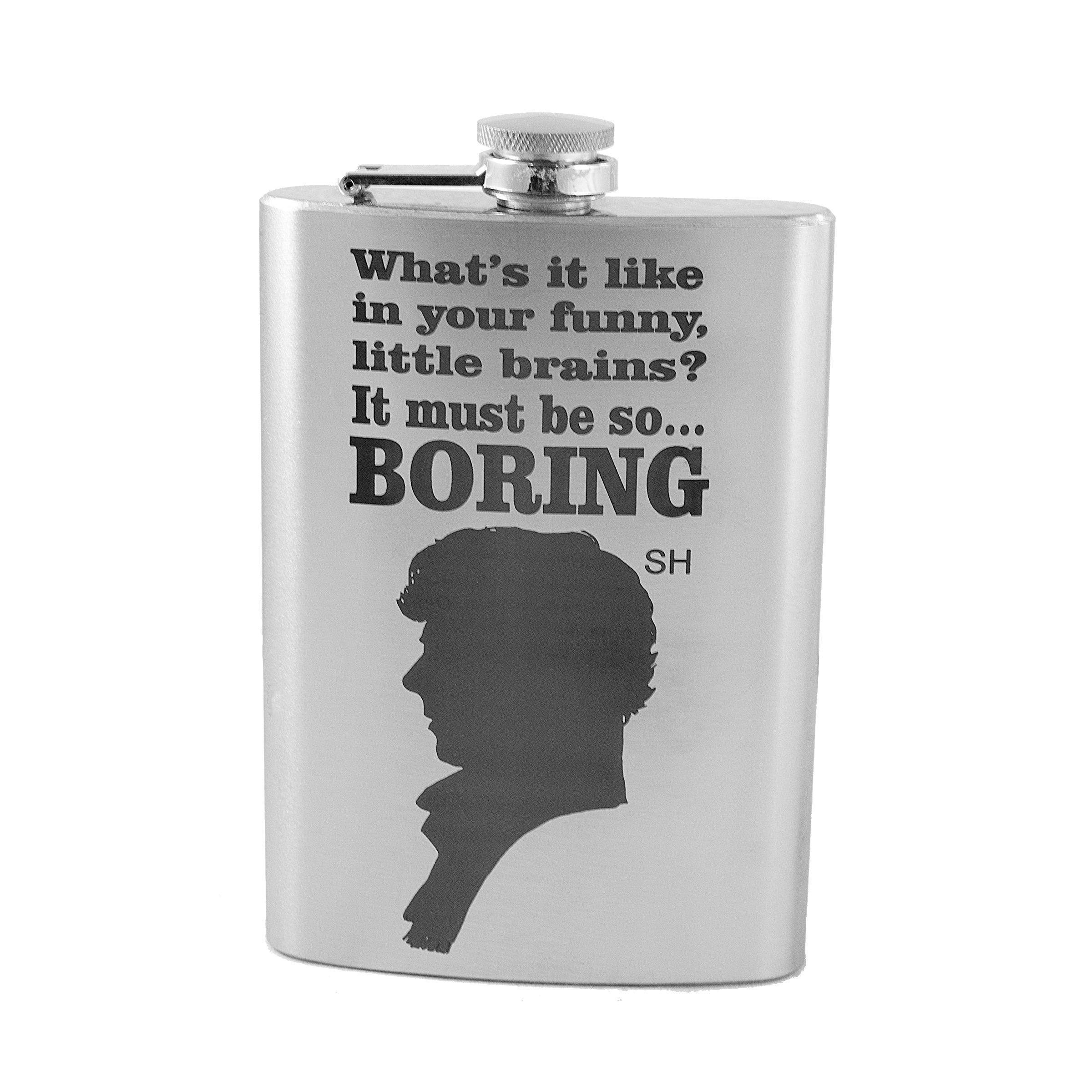 8oz Your Funny Little Brain Stainless Steel Flask 8oz Your Funny Little Brain Stainless Steel Flask