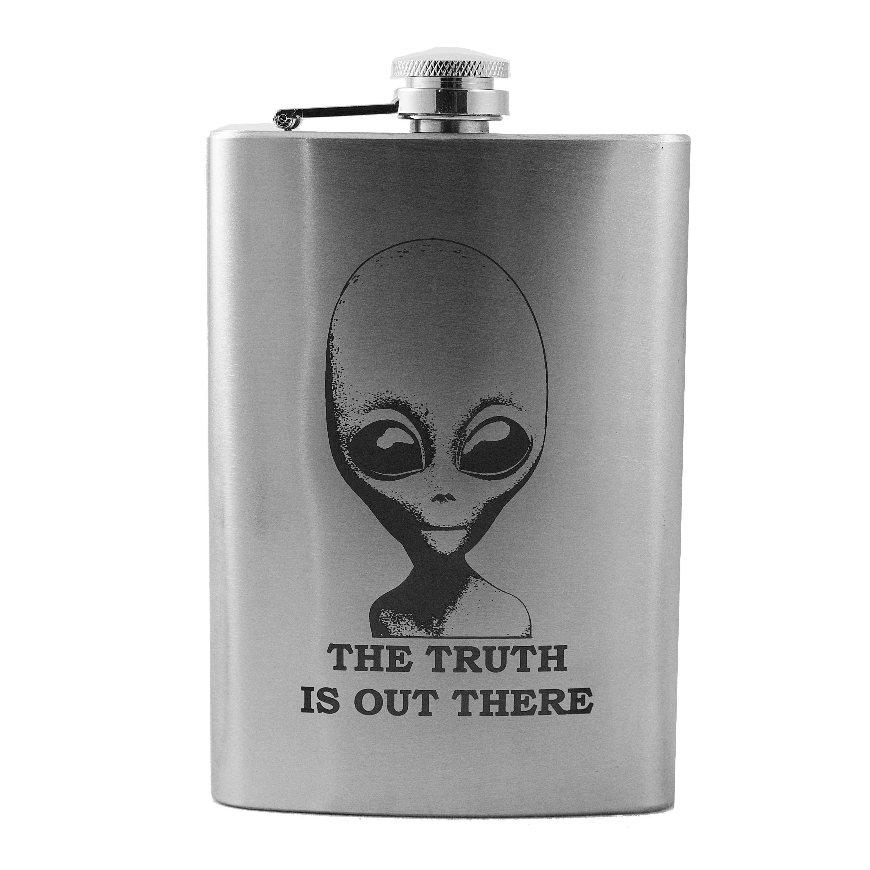 8oz The Truth is Out There Stainless Steel Flask 8oz The Truth is Out There Stainless Steel Flask