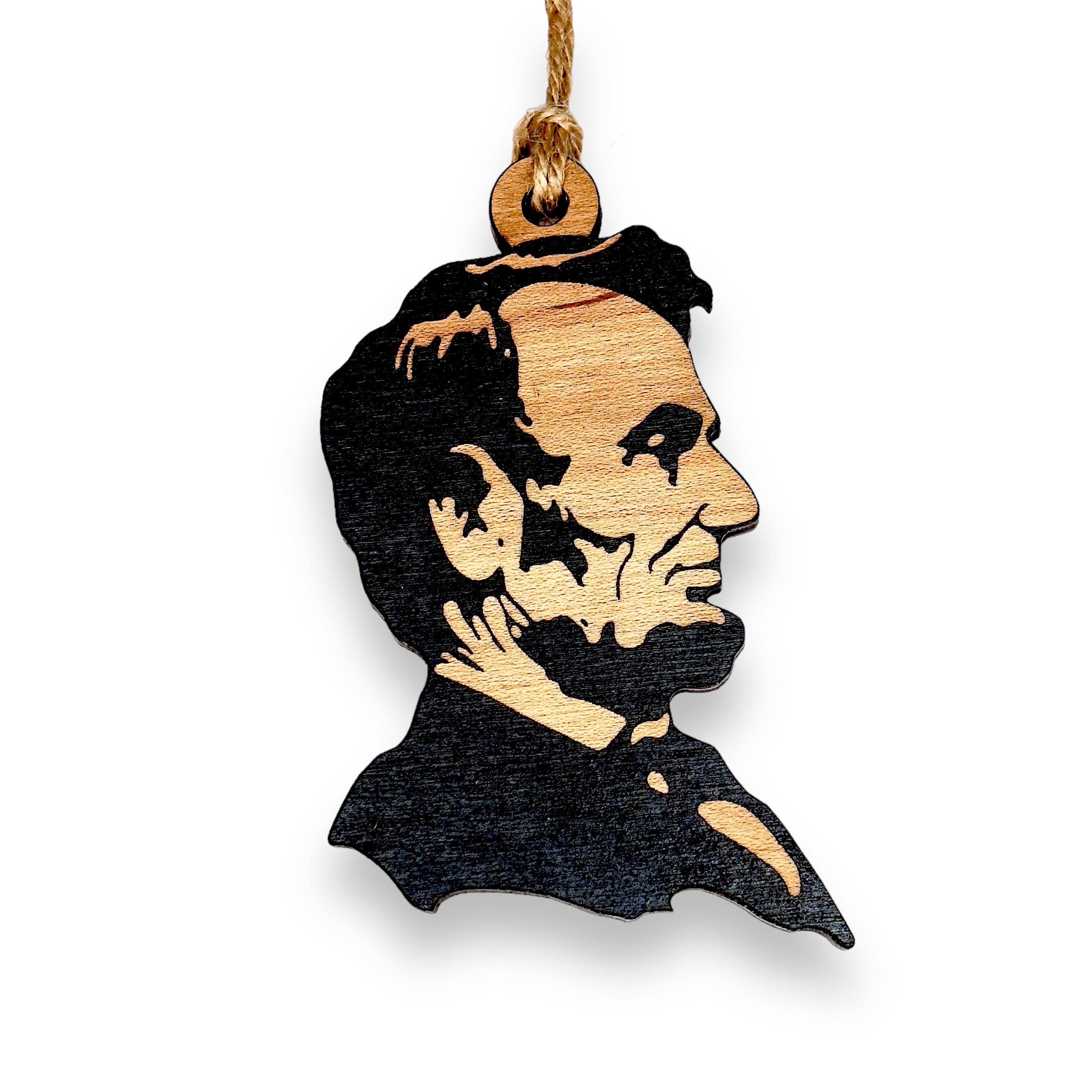 Abe Lincoln - Cedar Ornament Abe Lincoln - Cedar Ornament