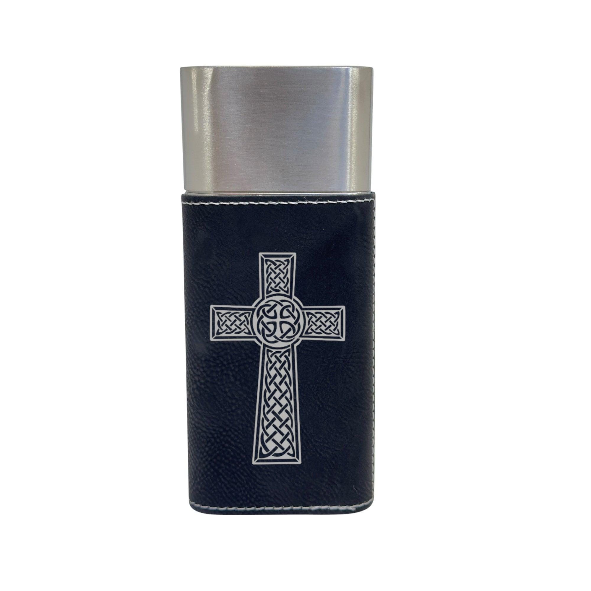 Cigar Case With Cutter - Celtic Cross - Leather - Etsy
