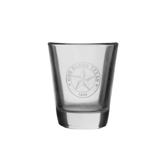 2oz God Bless Texas Shot Glass 2oz God Bless Texas Shot Glass