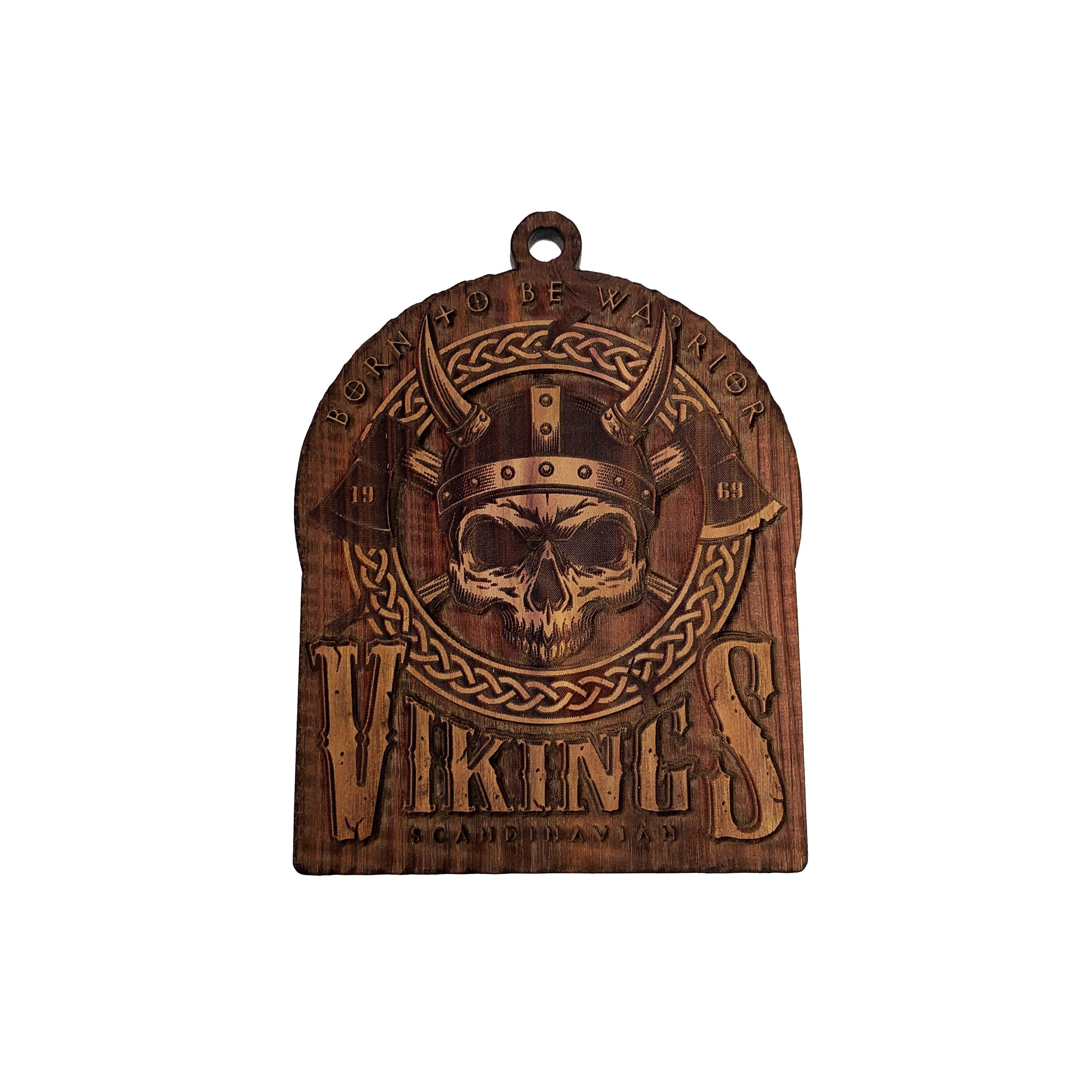 Born To Be Viking - Raw Cedar Ornament Born To Be Viking - Raw Cedar Ornament