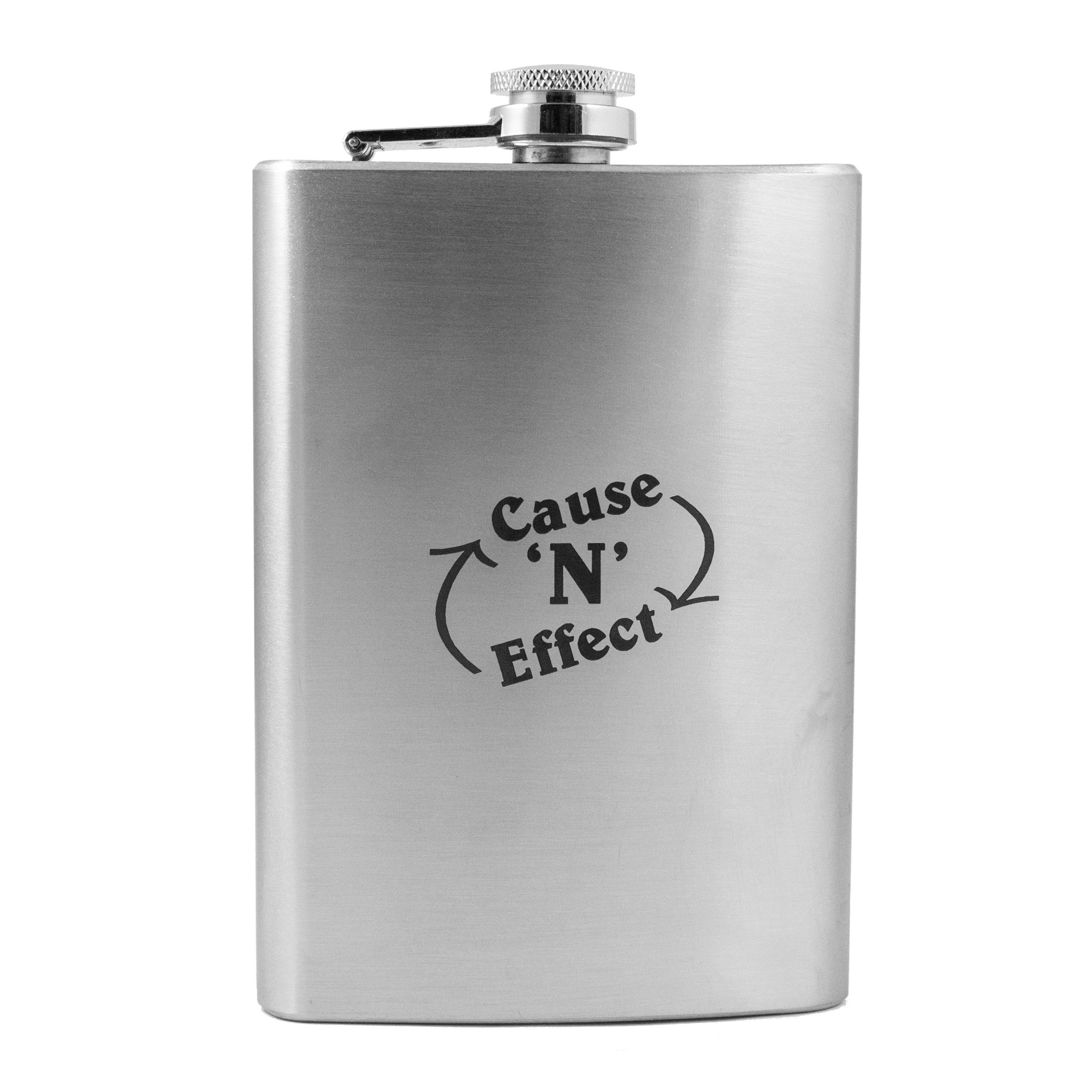 8oz BLACK Cause N Effect Flask 8oz BLACK Cause N Effect Flask
