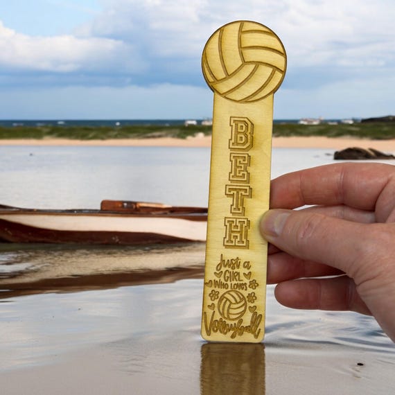 Bookmark - PERSONALIZED Just a girl who loves volleyball - Birch wood Bookmark - PERSONALIZED Just a girl who loves volleyball - Birch wood