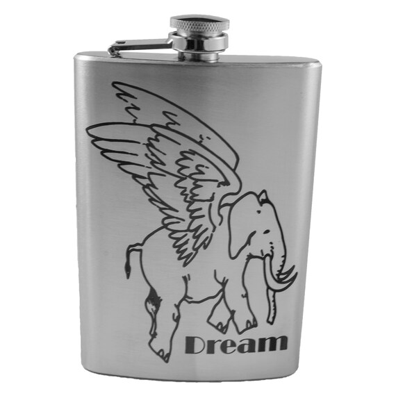 6oz Flying Elephant Flask 6oz Flying Elephant Flask