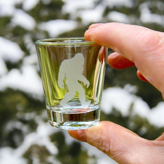 2oz Sasquatch Shotglass LASER 2oz Sasquatch Shotglass LASER