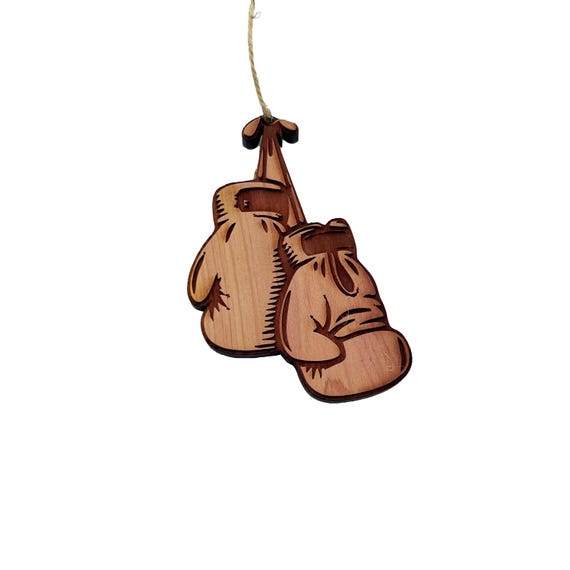Boxing Gloves - Cedar Ornament Boxing Gloves - Cedar Ornament