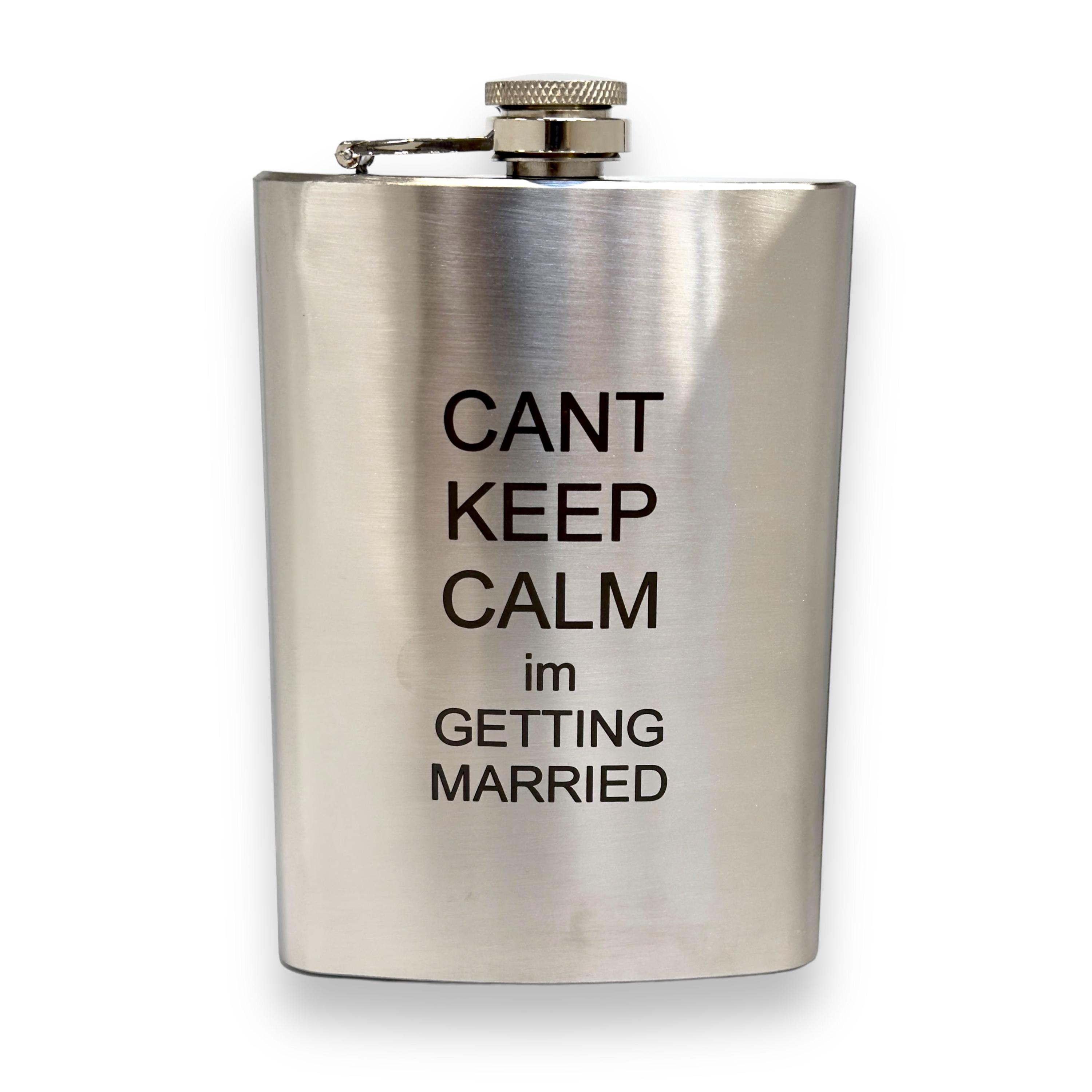 8oz Keep Calm and Teach On Stainless Steel Flask 8oz Keep Calm and Teach On Stainless Steel Flask