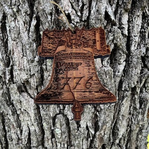 1776 Liberty Bell - Cedar Ornament 1776 Liberty Bell - Cedar Ornament