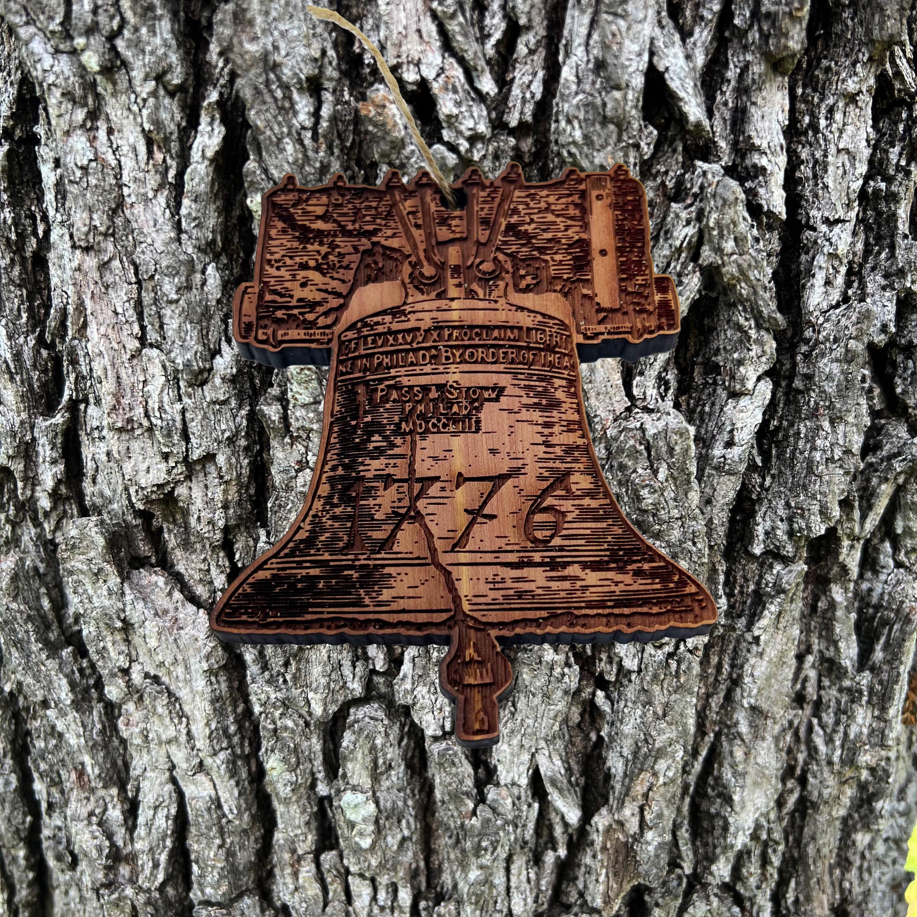 1776 Liberty Bell - Cedar Ornament 1776 Liberty Bell - Cedar Ornament