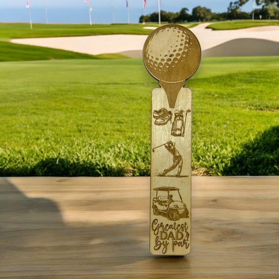 Bookmark - Greatest Dad By Par - Birch wood Bookmark - Greatest Dad By Par - Birch wood