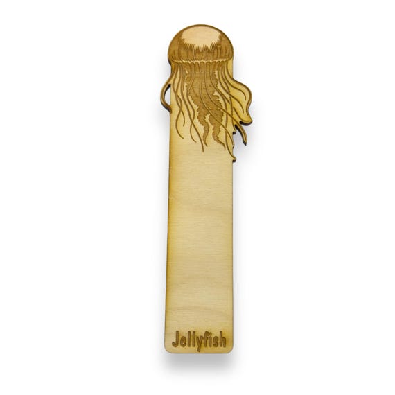 Bookmark - PERSONALIZED Jellyfish - Birch wood Bookmark - PERSONALIZED Jellyfish - Birch wood