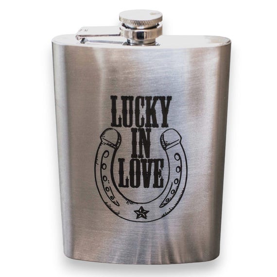 8oz Lucky - Clover Stainless Steel Flask 8oz Lucky - Clover Stainless Steel Flask
