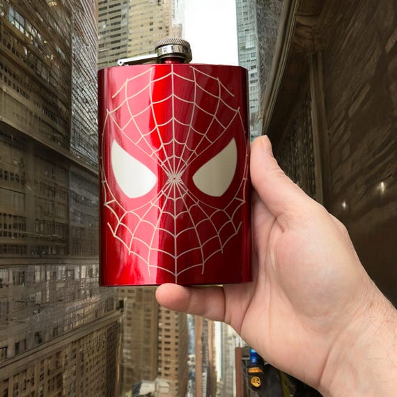 8oz RED I Can Do What a Spider Can Flask 8oz RED I Can Do What a Spider Can Flask