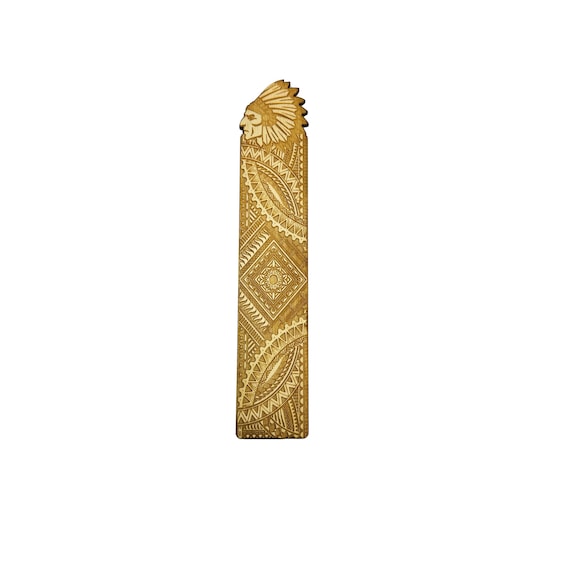 Bookmark - Indian Chief Tribal - Birch Bookmark - Indian Chief Tribal - Birch