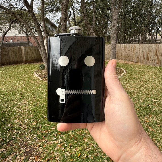 8oz The Gimp Black Flask 8oz The Gimp Black Flask