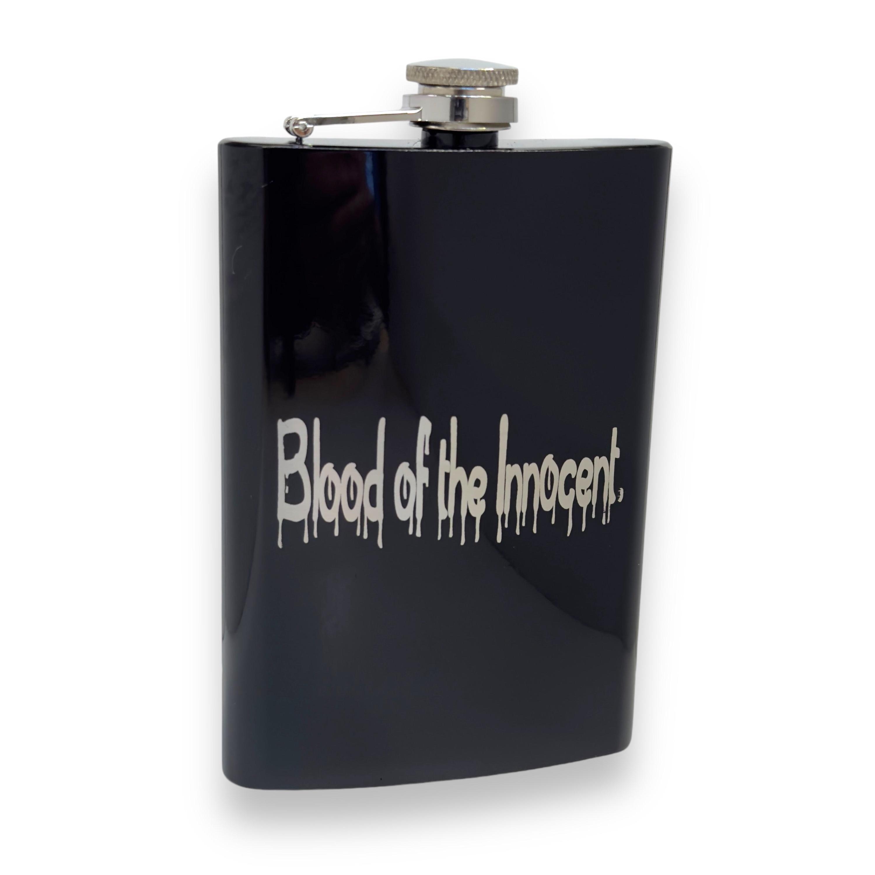 8oz BLACK Blood of the Innocent Flask 8oz BLACK Blood of the Innocent Flask