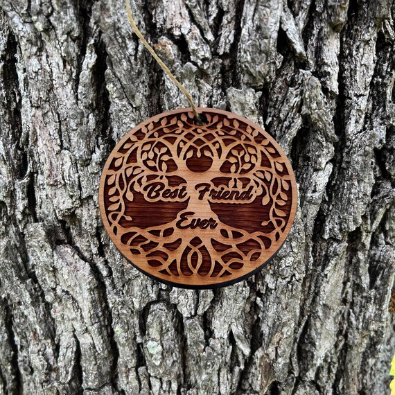 Best Friend Ever Celtic Tree of Life - Cedar Ornament Best Friend Ever Celtic Tree of Life - Cedar Ornament