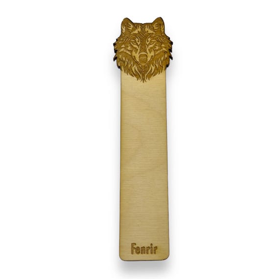 Bookmark - Fenrir - Birch wood Bookmark - Fenrir - Birch wood