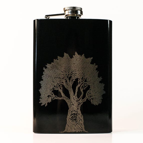 8oz BLACK The Godswood Flask 8oz BLACK The Godswood Flask
