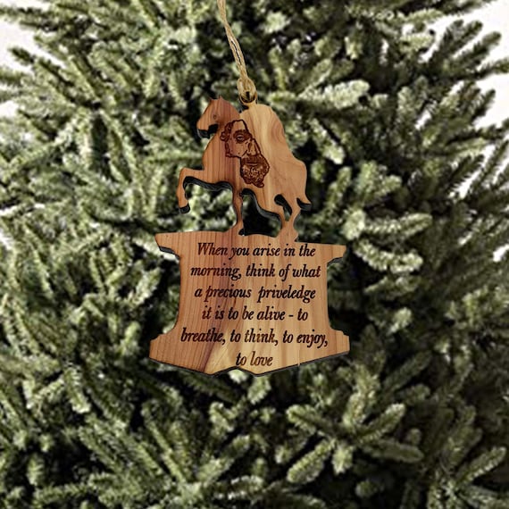 Our Life is what our Thoughts make it Marcus Aurelius CEDAR Ornament Our Life is what our Thoughts make it Marcus Aurelius CEDAR Ornament