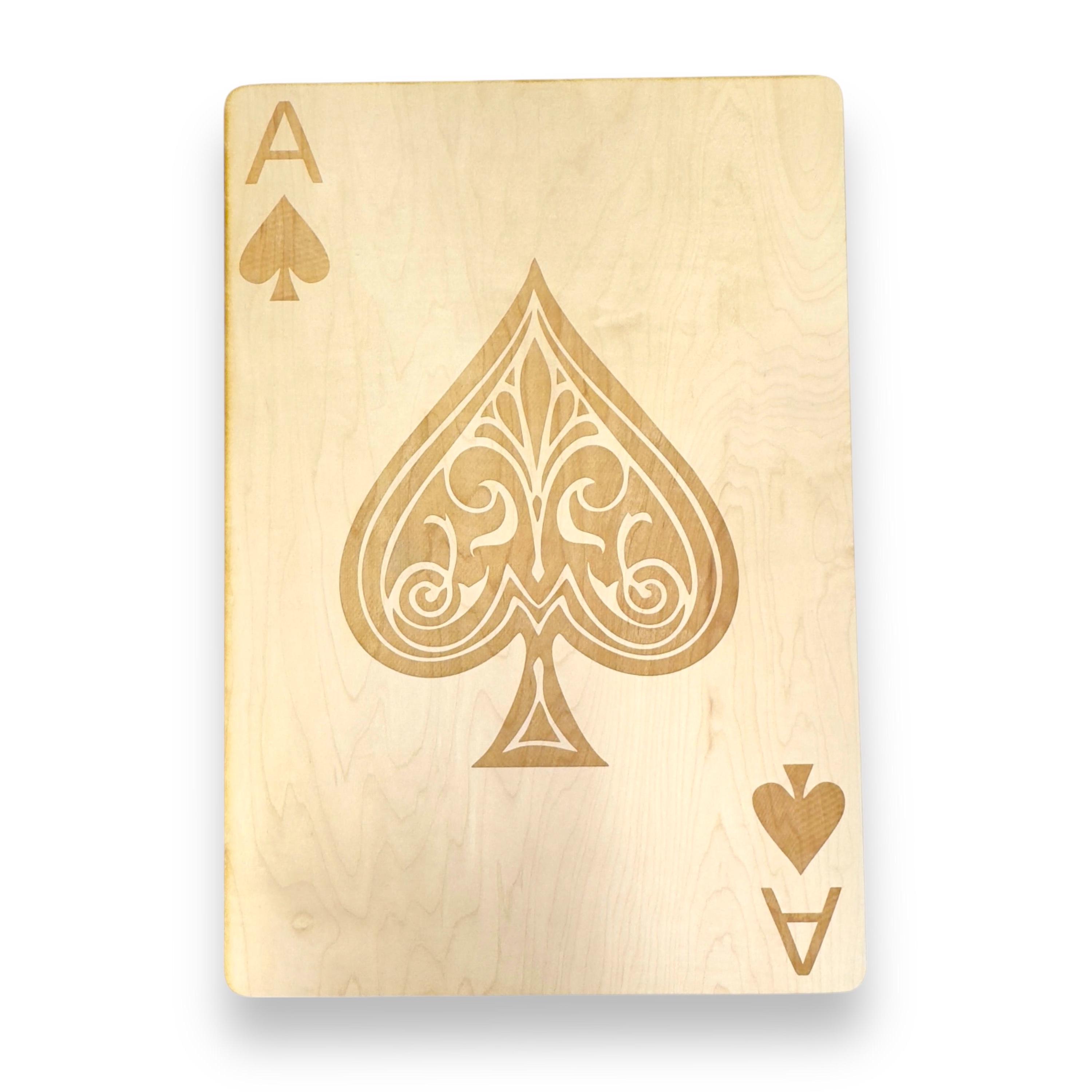 Ace of Spades Sign 13x20 Raw Wood - Etsy