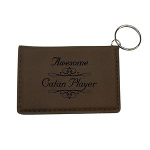 Keychain - Bottle Opener - Worlds most awesome Catan player - Leather Keychain - Bottle Opener - Worlds most awesome Catan player - Leather