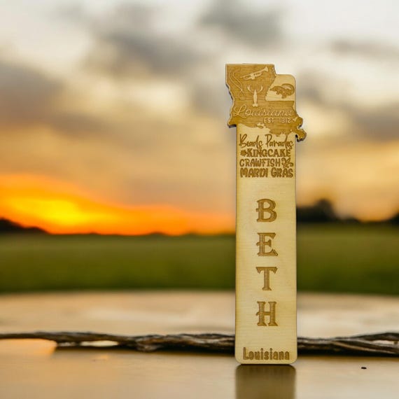 Bookmark - Louisiana Cajun - Birch wood Bookmark - Louisiana Cajun - Birch wood
