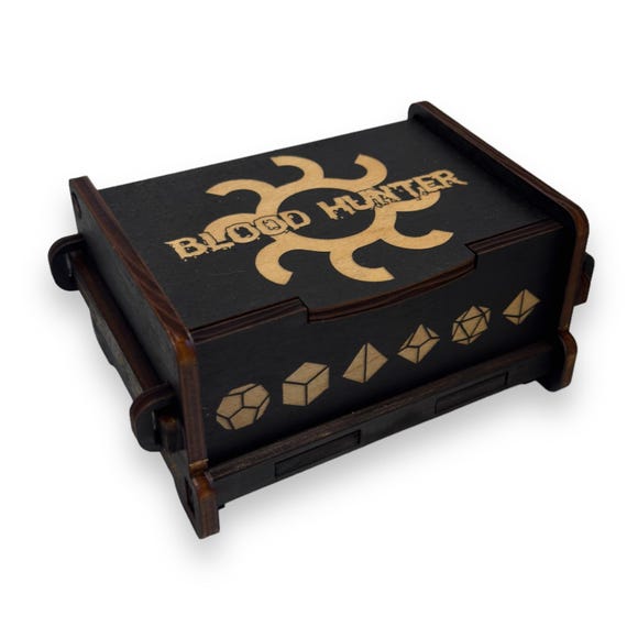 Dice Box - Black - Blood Hunter - 6x4x3 Dice Box - Black - Blood Hunter - 6x4x3