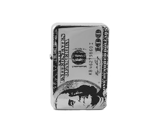 Lighter - 100 Dollar Bill High Polish Chrome Lighter - 100 Dollar Bill High Polish Chrome