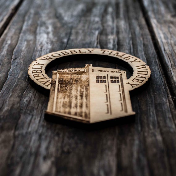 Ornament - Wibbly Wobbly - Raw Wood 4x5in Ornament - Wibbly Wobbly - Raw Wood 4x5in