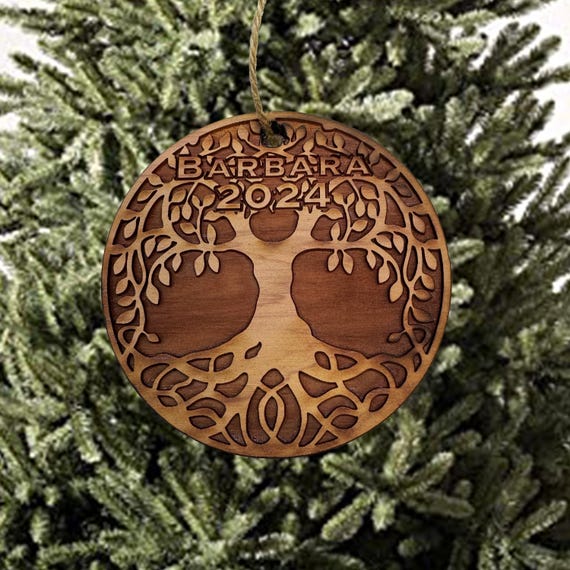 Personalized Celtic Tree of Life - Cedar Ornament Personalized Celtic Tree of Life - Cedar Ornament