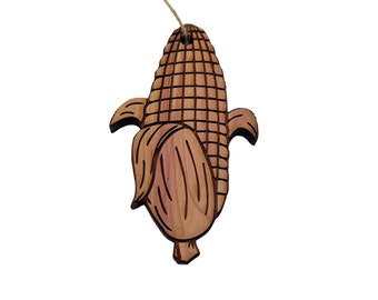 Corn on the cob - Cedar Ornament