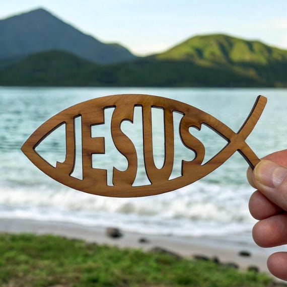 Jesus Fish - Cedar Ornament Jesus Fish - Cedar Ornament