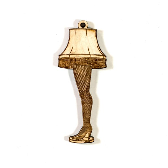 Ornament - Leg Lamp - Raw Wood 4x2in Ornament - Leg Lamp - Raw Wood 4x2in