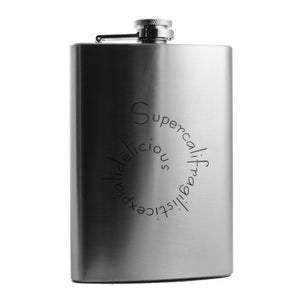 8oz Delicious Stainless Steel Flask supercalifragil