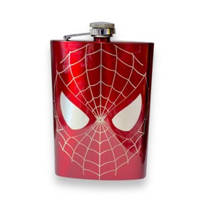 8oz RED I Can Do What a Spider Can Flask 8oz RED I Can Do What a Spider Can Flask