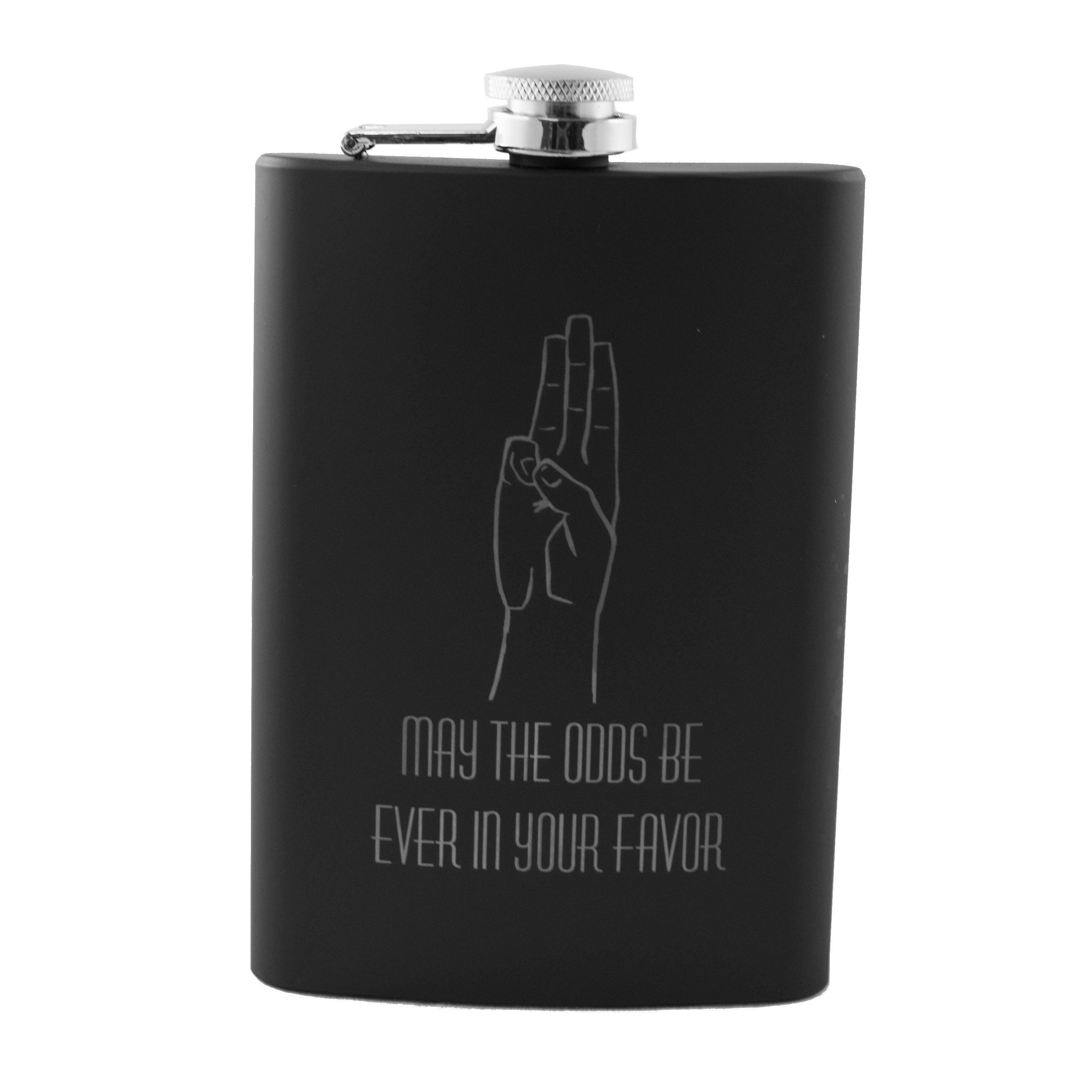 8oz BLACK May the Odds Be Ever In Your Favor Flask 8oz BLACK May the Odds Be Ever In Your Favor Flask