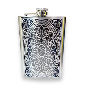 8oz Celtic Design Stainless Steel Flask