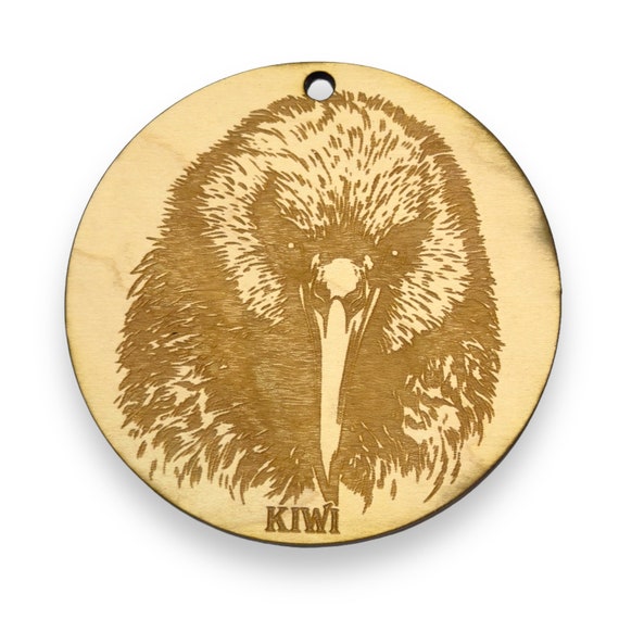 Ornament - Kiwi Bird Raw Wood Ornament - Kiwi Bird Raw Wood
