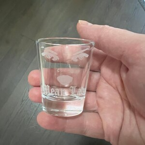 2oz Mean Lady Shot glass