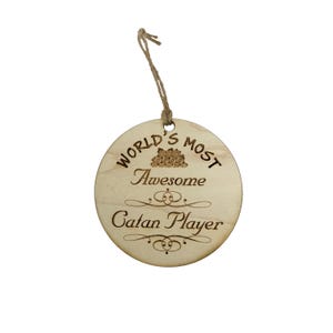 Louisiana's Greatest Catan Player - Ornament - Raw Wood Louisiana's Greatest Catan Player - Ornament - Raw Wood
