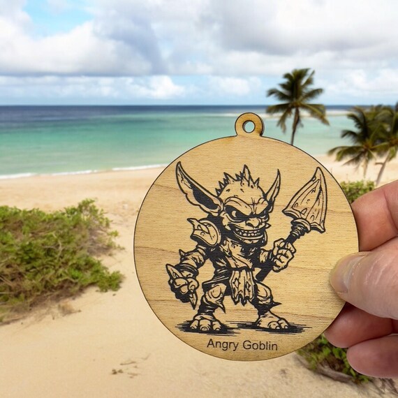 Ornament - Black - Angry Goblin Ornament - Black - Angry Goblin