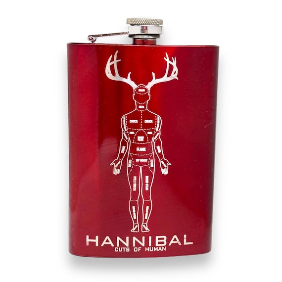8oz RED Hannibal Flask 8oz RED Hannibal Flask