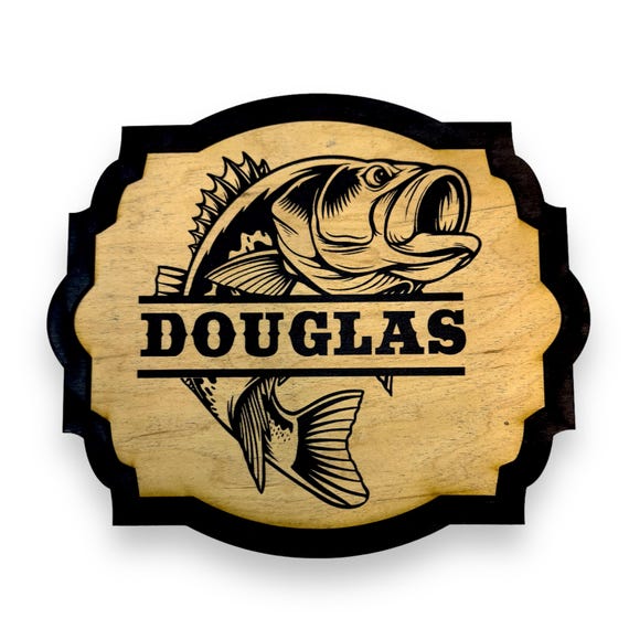 Sign - BLACK - PERSONALIZED Bass sign 10X8 Sign - BLACK - PERSONALIZED Bass sign 10X8